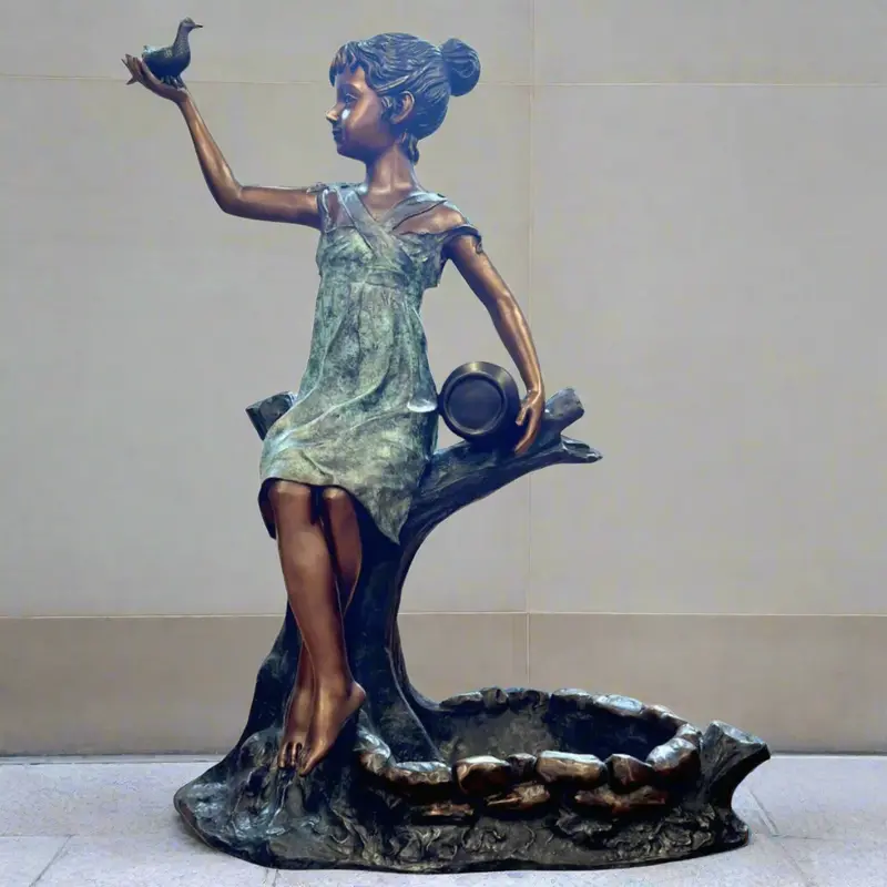 Nature Lover Bronze Fountain 1