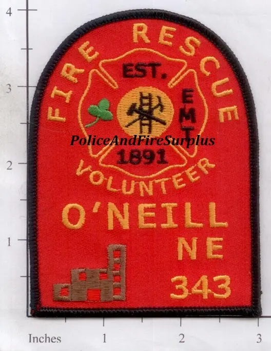 Nebraska - O'neill Volunteer Fire Rescue Patch 1