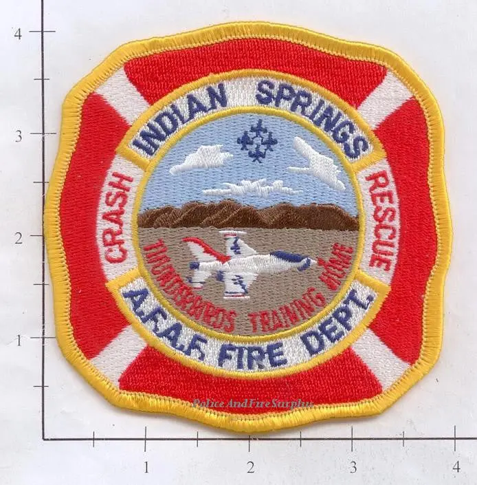 Nevada - Indian Springs Air Force Auxiliary Field Fire Dept Patch Creech Afb 1