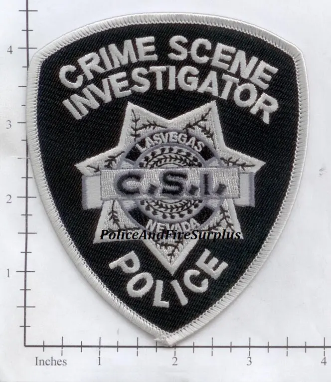 Nevada - Las Vegas Crime Scene Investigator Csi Police Dept Patch 1