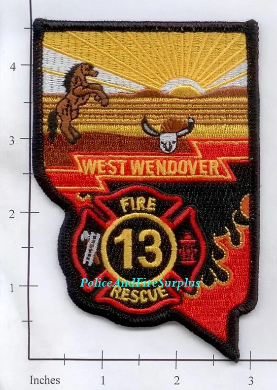 Nevada - West Wendover 13 Fire Rescue Fire Dept Patch 1