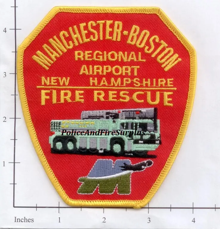 New Hampshire - Manchester Boston Regional Airport Fire Rescue Dept Patch 1