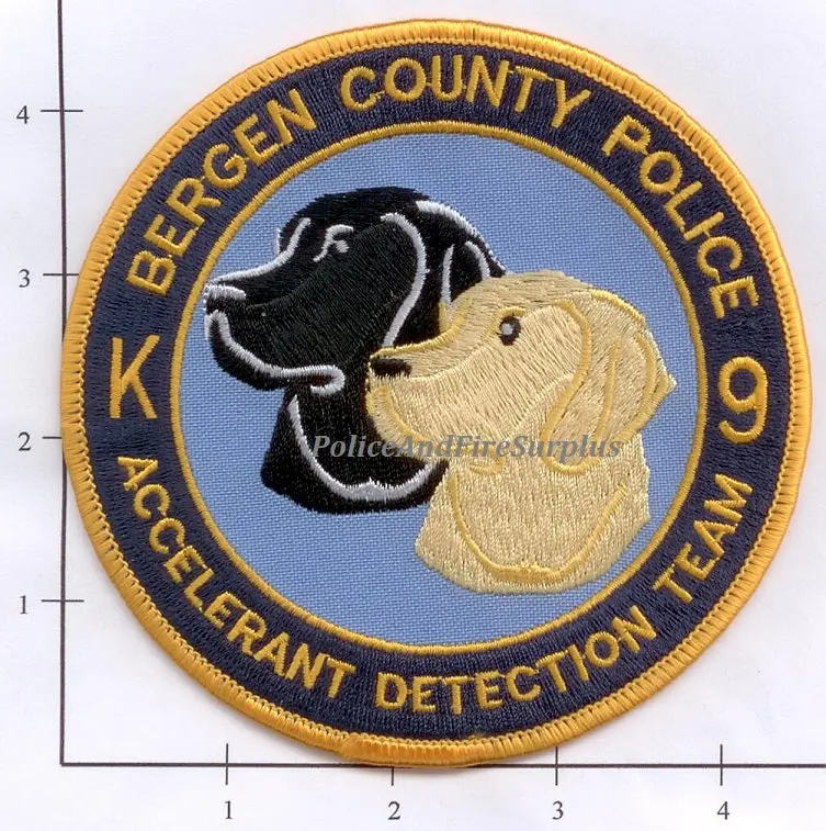 New Jersey - Bergen County Police K-9 Accelerant Detection Team Patch 1