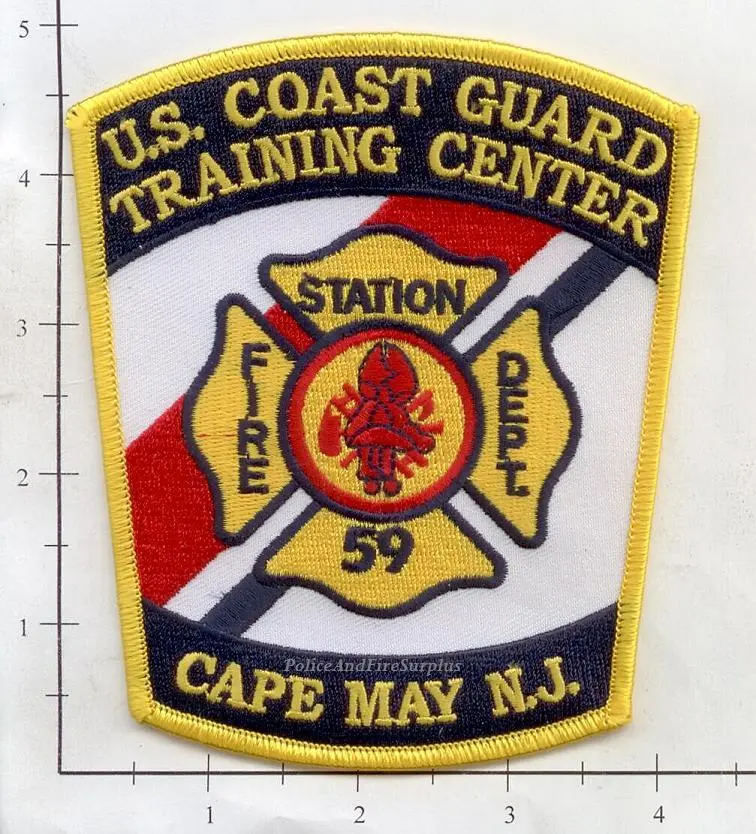 New Jersey - Cape May Us Coast Guard Training Center Fire Dept Patch 1