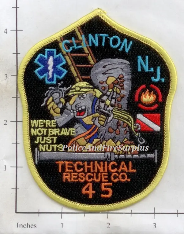 New Jersey - Clinton Technical Rescue Co 45 Fire Dept Patch 1
