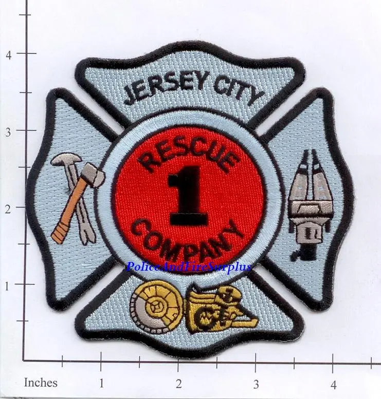 New Jersey - Jersey City Rescue 1 Fire Dept Patch 1