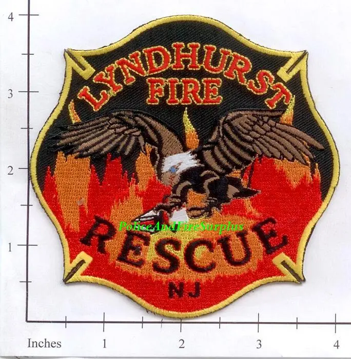 New Jersey - Lyndhurst Fire Rescue Fire Dept Patch 1