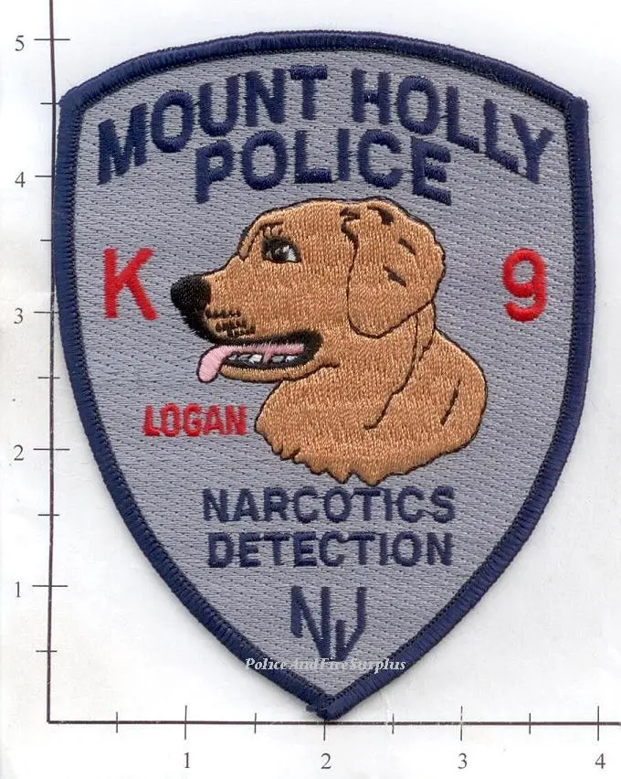 New Jersey - Mount Holly Narcotics Detection K-9T Police Patch 1