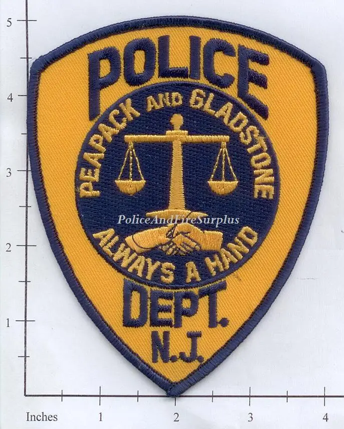 New Jersey - Peapack And Gladstone Police Dept Patch 1