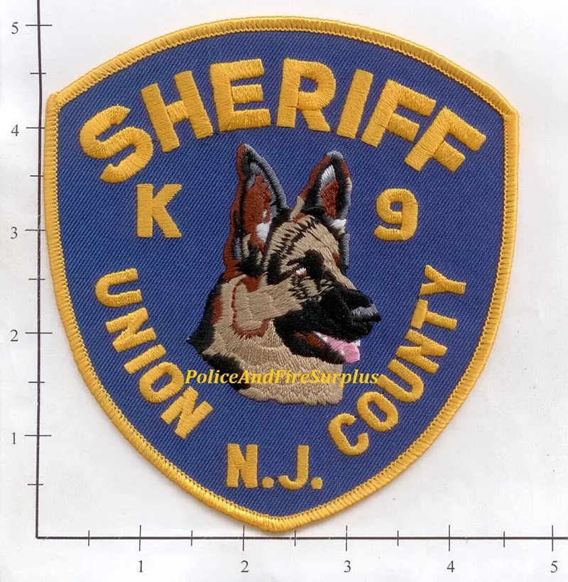 New Jersey - Union County Sheriff K-9 Unit Police Dept Patch V2 1