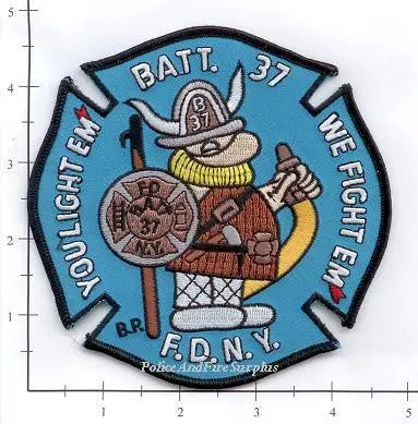 New York City Battalion 37 Fire Patch V4 1