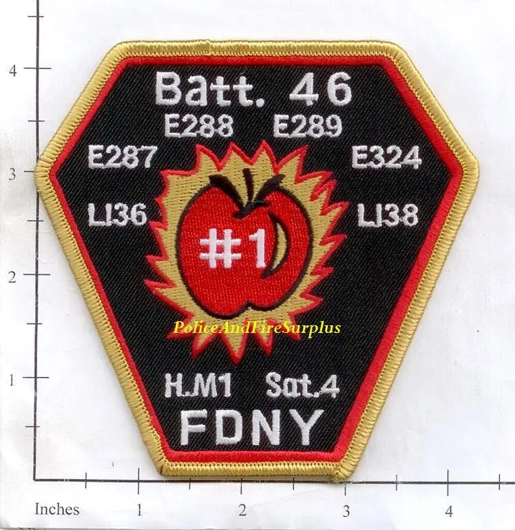 New York City Battalion 46 Fire Patch V3 1
