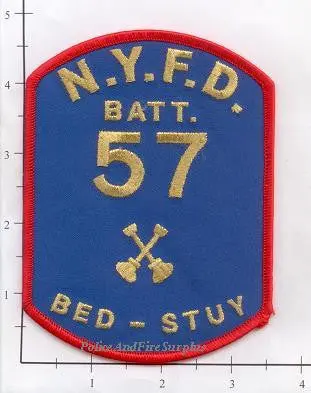 New York City Battalion 57 Fire Dept Patch V4 1
