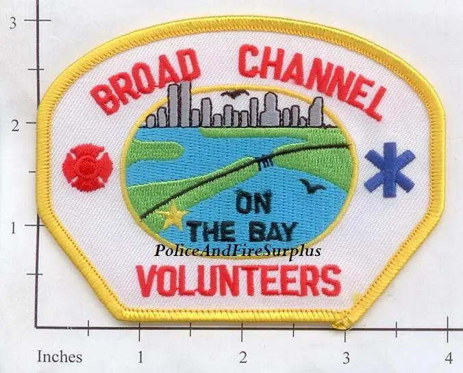 New York City Broad Channel Volunteer Fire Dept Patch V6 1