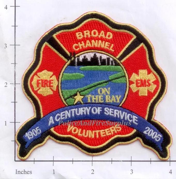 New York City Broad Channel Volunteer Fire Dept Patch V7 1