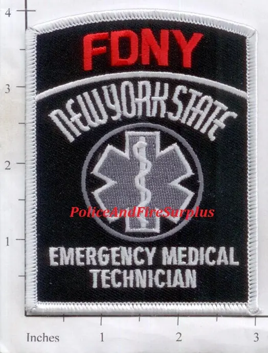 New York City Emergency Medical Technician Fire Patch Subdued V16 1