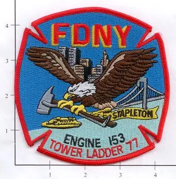 New York City Engine 153 Ladder 77 Fire Patch V4 1