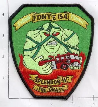 New York City Engine 154 Fire Patch V4 Swamp Thing 1