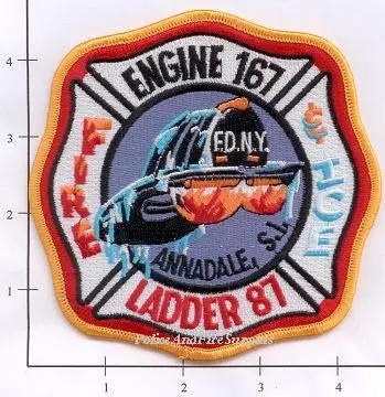 New York City Engine 167 Ladder 87 Fire Patch V6 1