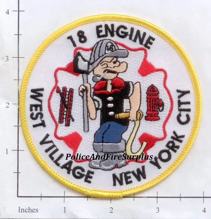 New York City Engine  18 Fire Patch V14 Popeye 1