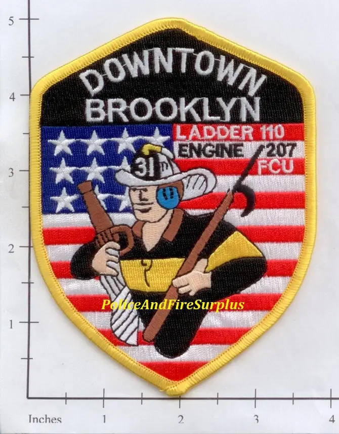 New York City Engine 207 Ladder 110 Battalion 31 Fcu Fire Patch V33 1