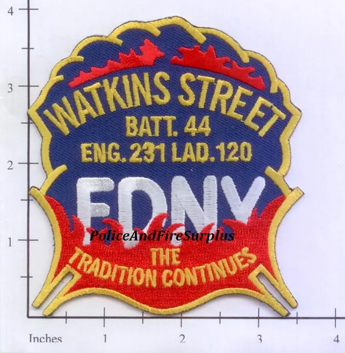 New York City Engine 231 Ladder 120 Battalion 44 Fire Dept Patch V7 1