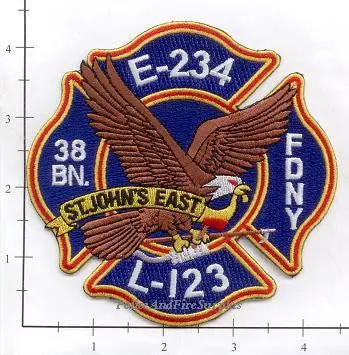 New York City Engine 234 Ladder 123 Battalion 38 Fire Dept Patch V5 1