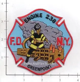 New York City Engine 238 Fire Patch V4 Blue 1