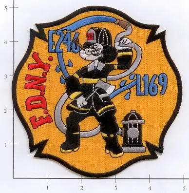 New York City Engine 246 Ladder 169 Fire Patch V5 Popeye 1