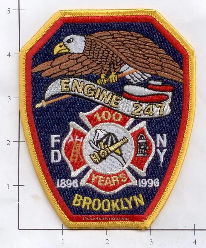 New York City Engine 247 Fire Patch V5 Anniversary 1