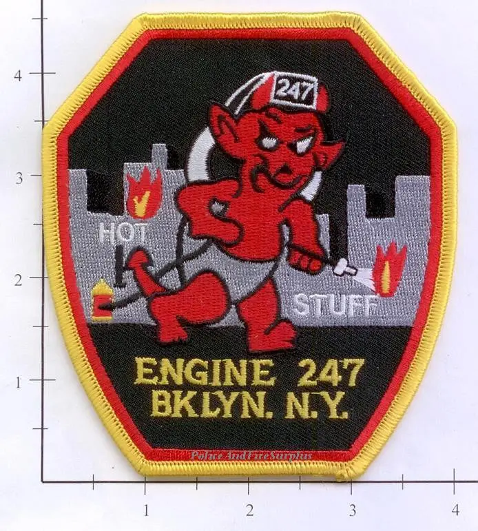 New York City Engine 247 Fire Patch V6 Hot Stuff 1