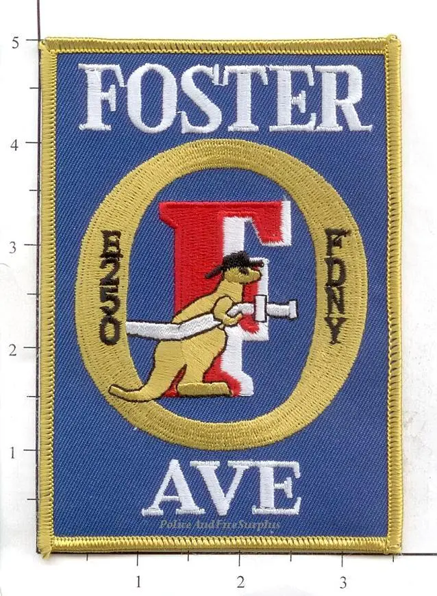 New York City Engine 250 Fire Patch V5 Foster Ave 1