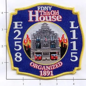 New York City Engine 258 Ladder 115 Fire Patch V4 This Old House 1