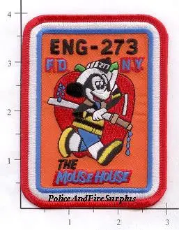 New York City Engine 273 Fire Patch V3 Mouse House 1