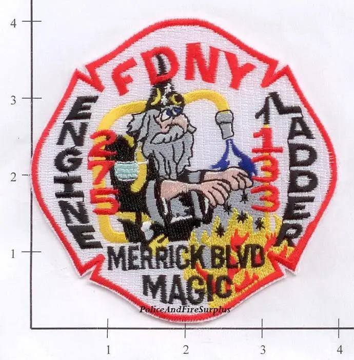New York City Engine 275 Ladder 133 Fire Dept Patch V3 1