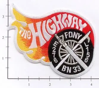 New York City Engine 276 Ladder 156 Battalion 33 Fire Patch V3 Wheel 1