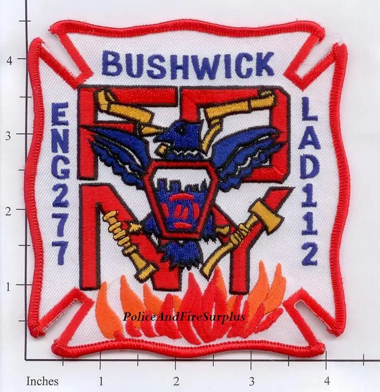 New York City Engine 277 Ladder 112 Fire Patch V14 Rwb 1