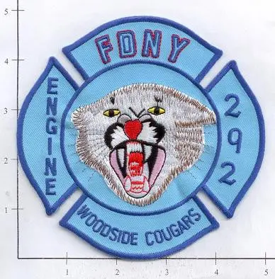 New York City Engine 292 Fire Patch V3 Blue 1