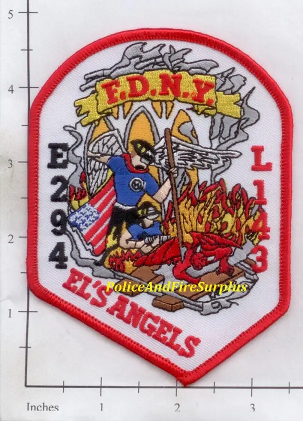 New York City Engine 294 Ladder 143 Fire Dept Patch V7 1