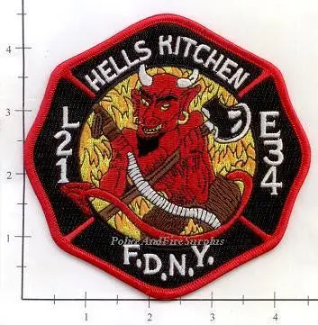 New York City Engine  34 Ladder 21 Fire Patch V9 1
