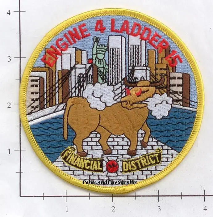New York City Engine   4 Ladder 15 Fire Dept Patch V6 Round 1