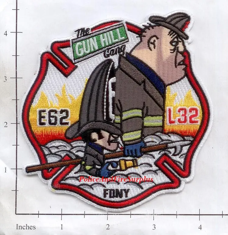 New York City Engine 62 Ladder 32 Fire Patch V11 Gun Hill Gang 1