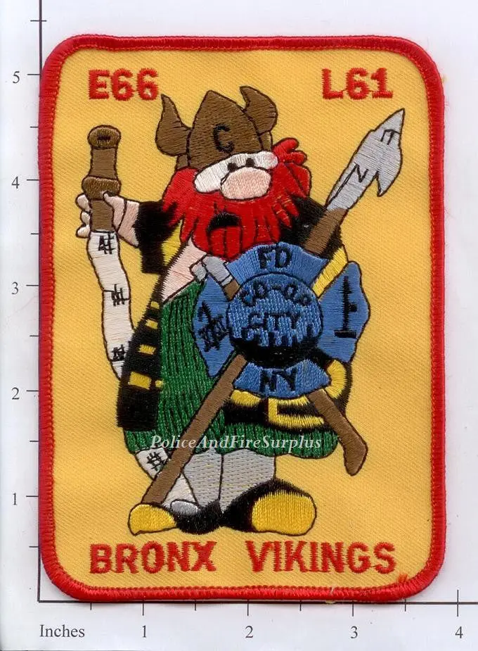 New York City Engine  66 Ladder 61 Fire Patch V8 1