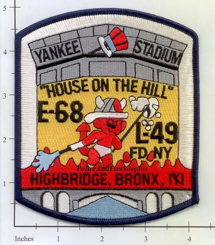 New York City Engine  68 Ladder 49 Fire Patch V10 5 Inch 1