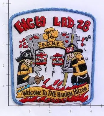 New York City Engine  69 Ladder 28 Battalion 16 Fire Patch V2 1