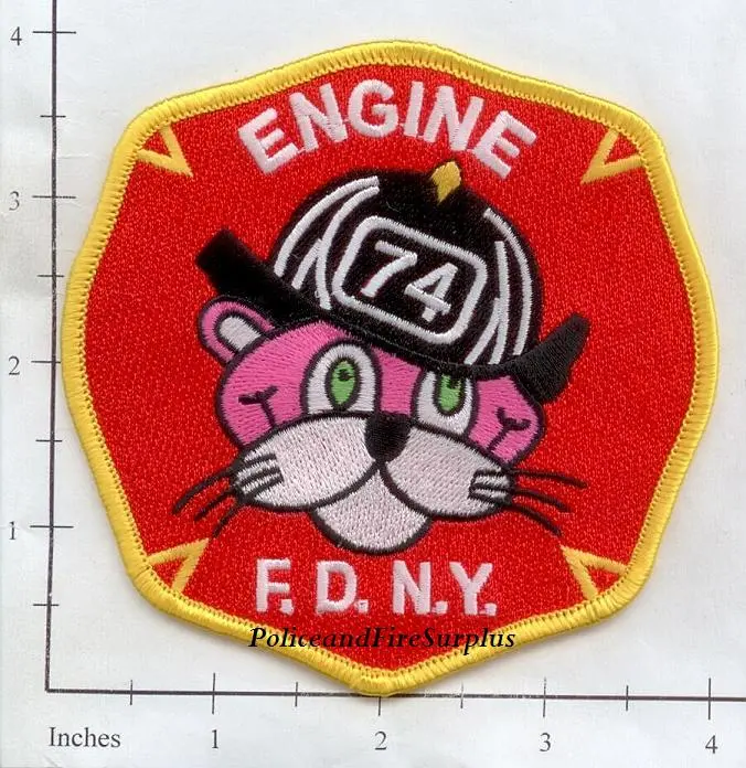 New York City Engine  74 Fire Patch V8 1
