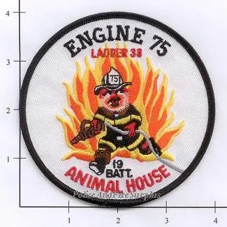 New York City Engine  75 Ladder 33 Battalion 19 Fire Patch V3 Round 1