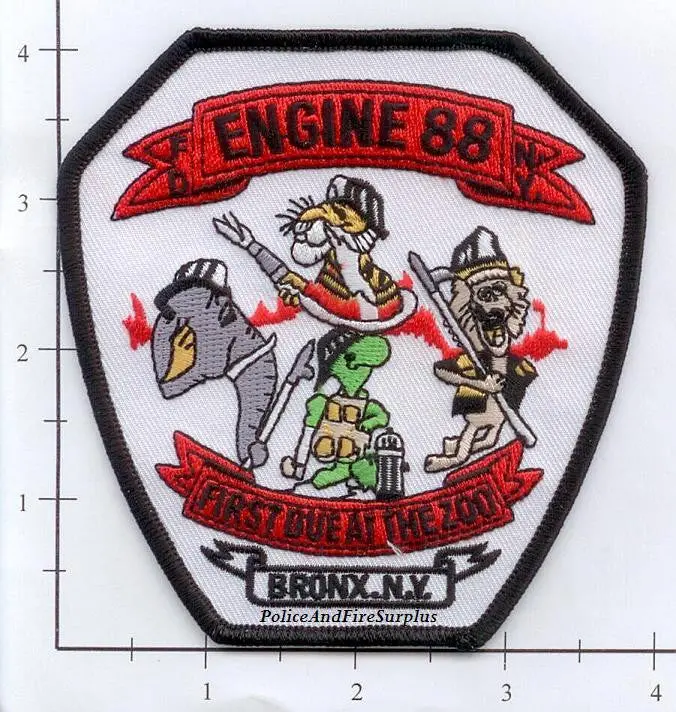 New York City Engine 88 Fire Patch V10 White 1