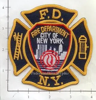 New York City Fire Dept Maltese Cross With Shoulder Patch Insert V4 1