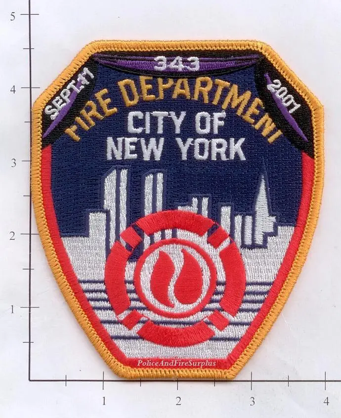 New York City Fire Dept Shoulder Patch With Bunting 1
